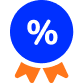 Ícone de porcentagem